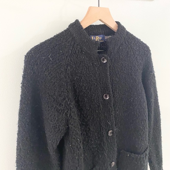 LeRoy Knitwear Vintage Long Sleeve Button Front Cardigan Size Medium - Picture 3 of 7